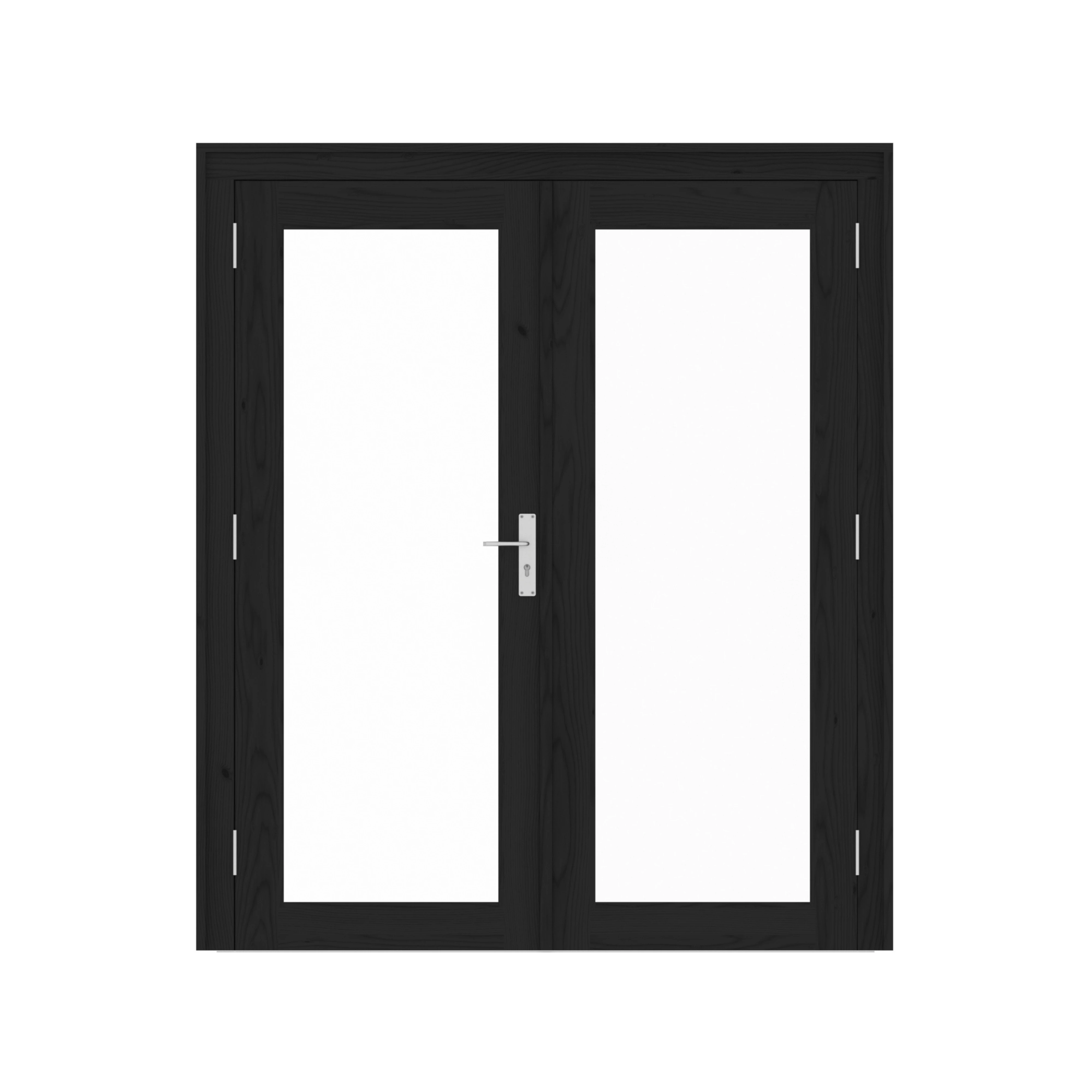Vuren Dubbele Deur Steellook 166 x 214 cm - Afbeelding 1